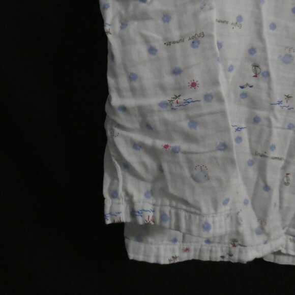Unbranded | small | White Playful Pattern Long Sleeved Pajama Shirt - Picture 12 of 15